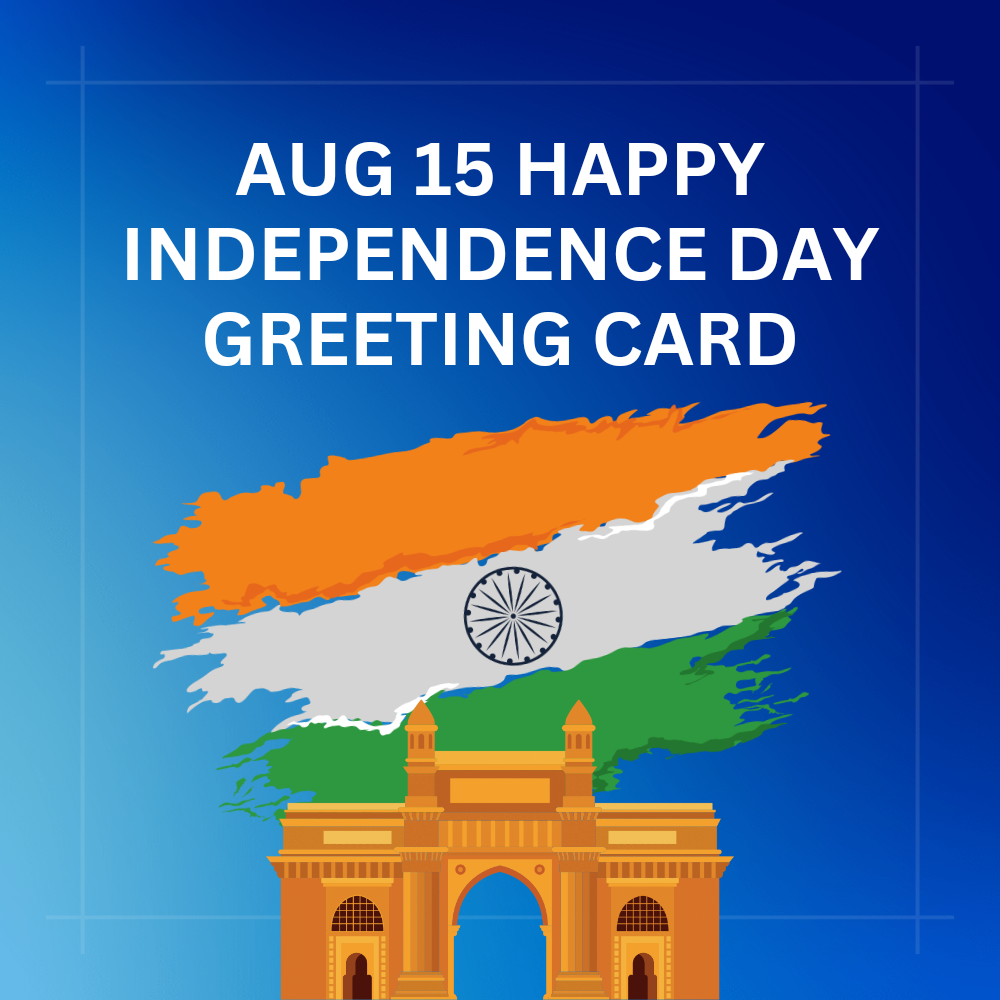 Happy Independence Day Wish Card card